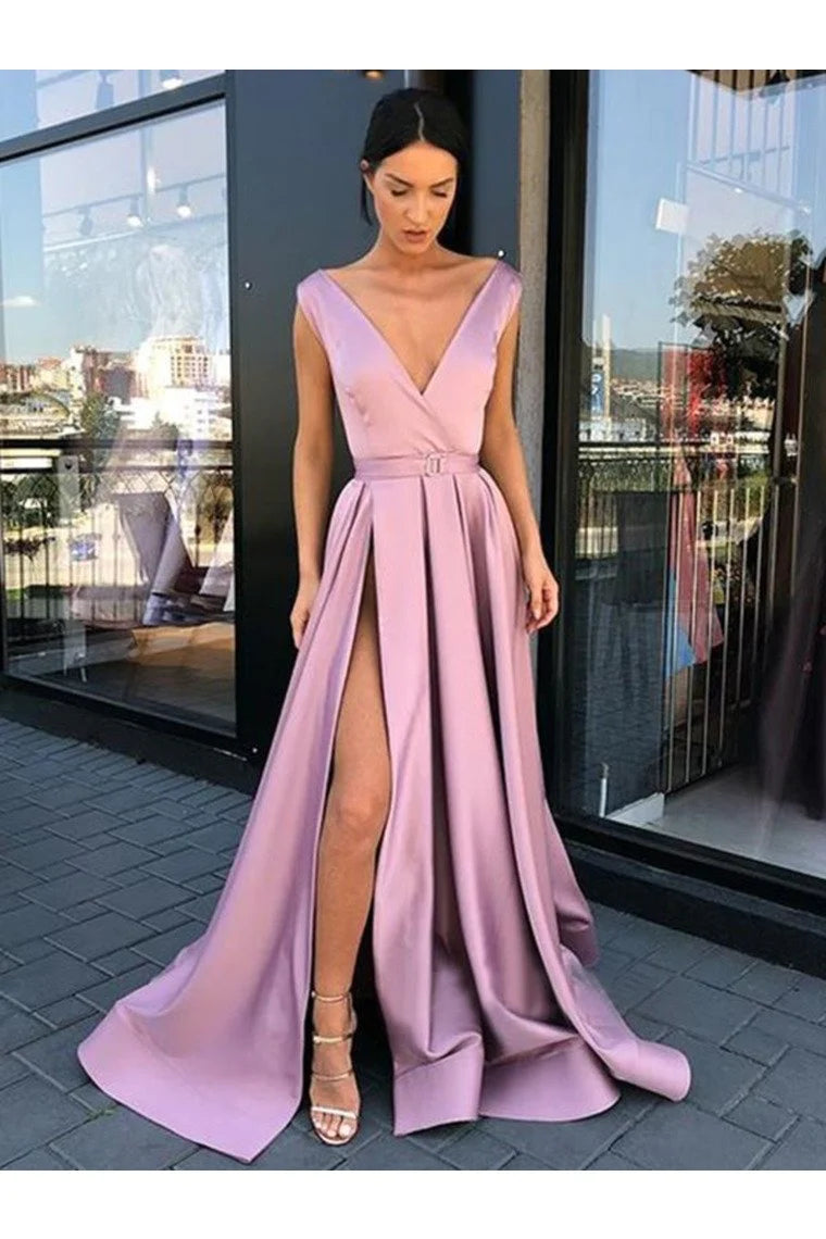 Women's Professional Garments Early Access To Art Deco Styles Sale A-Line/Princess Sleeveless V-Neck Floor-Length Ruffles Satin Dresses Women's Professional Garments Early Access To Art Deco Styles Sale A-Line/Princess Sleeveless V-Neck Floor-Length Ruffles Satin Dresses