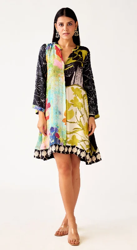 Formal Attire For Women Formal Outfit Multi Crepe Floral Dress