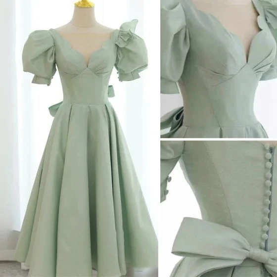 Women's Formal Event Attire Classic Charm satin short A line prom dress party dress S3239 Women's Formal Event Attire Classic Charm satin short A line prom dress party dress S3239