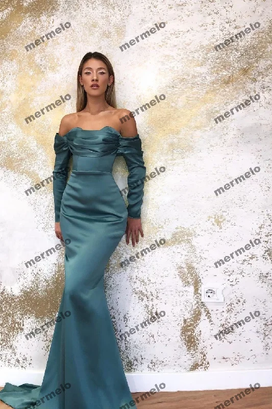 Women's Travel Apparel Limited-Time Offer Mermaid Long Sleeves Evening Dresses Off The Shoulder Elegant Satin Women Formal Prom Party Pageant Dress Plus Size Custom Made Women's Travel Apparel Limited-Time Offer Mermaid Long Sleeves Evening Dresses Off The Shoulder Elegant Satin Women Formal Prom Party Pageant Dress Plus Size Custom Made