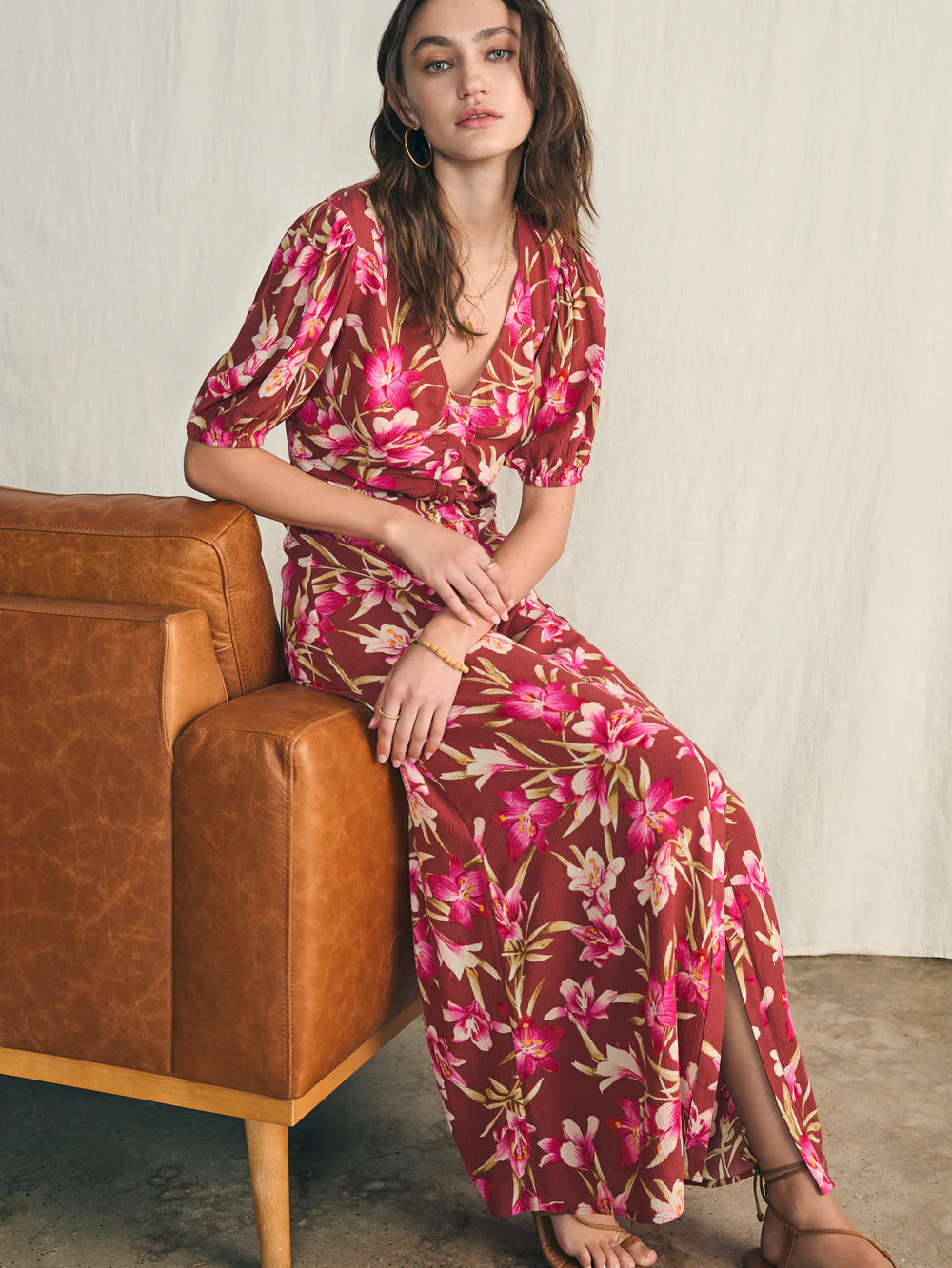 Women's Evening Garments Vintage Elegance Sorrento Dress Majorca Floral