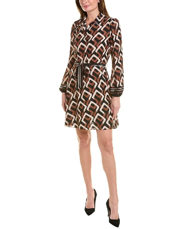 Women's Chic Outerwear Attire Romantic Detailing Joseph Ribkoff Geometric Mini Dress Women's Chic Outerwear Attire Romantic Detailing Joseph Ribkoff Geometric Mini Dress