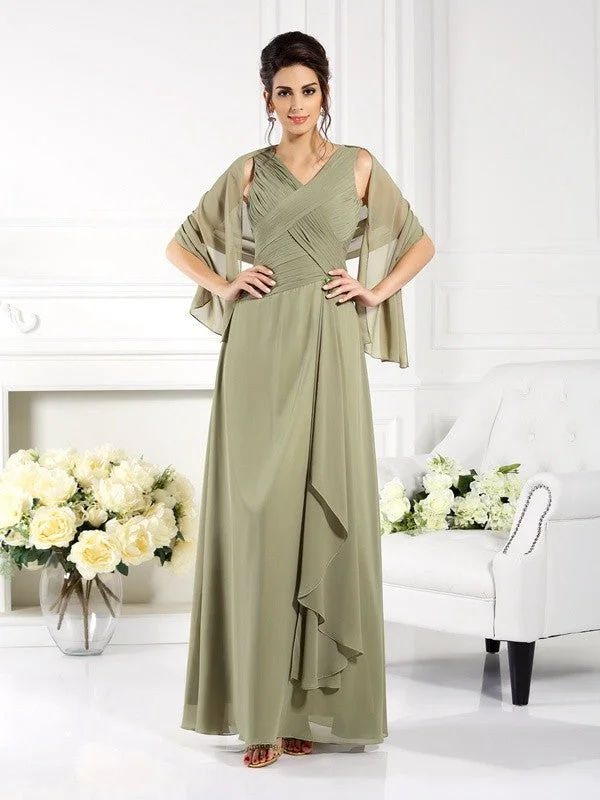 Women's Garments Fashion-Forward Outfits A-Line/Princess V-neck Pleats Sleeveless Long Chiffon Mother of the Bride Dresses Women's Garments Fashion-Forward Outfits A-Line/Princess V-neck Pleats Sleeveless Long Chiffon Mother of the Bride Dresses