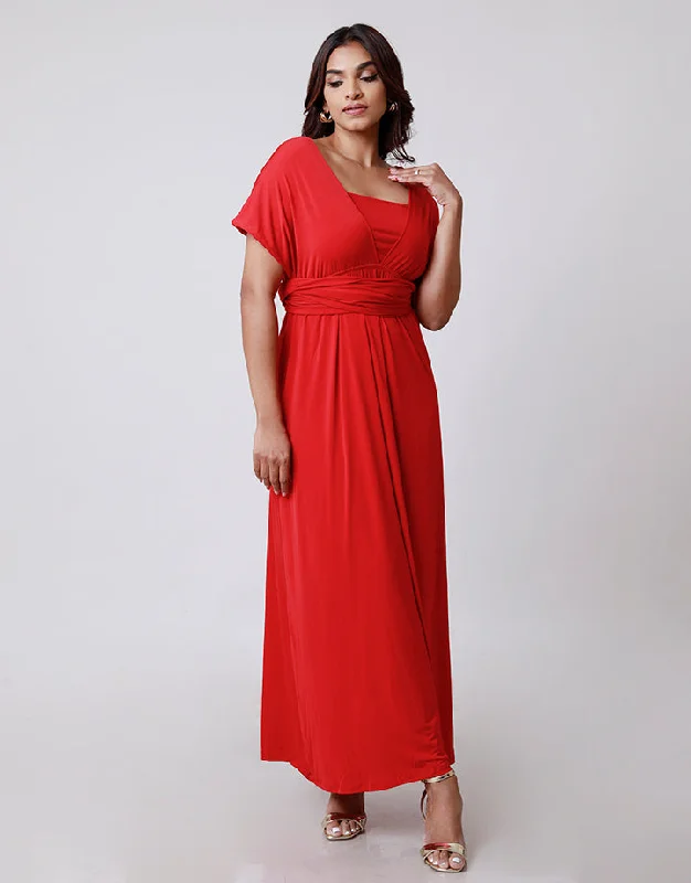 Women's Holiday Clothes Early Access To Art Deco Styles Sale Multi Way Maxi Dress