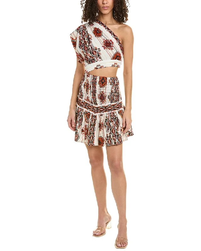 Women's Plus-Size Casual Outfit Formal Outfit IRO One-Shoulder Mini Dress