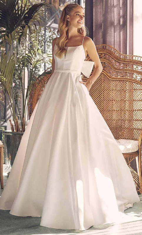 Women's Holiday Apparel Everyday Wear Nox Anabel JE968 - Bow-Detailed Back Full Volume Gown Women's Holiday Apparel Everyday Wear Nox Anabel JE968 - Bow-Detailed Back Full Volume Gown