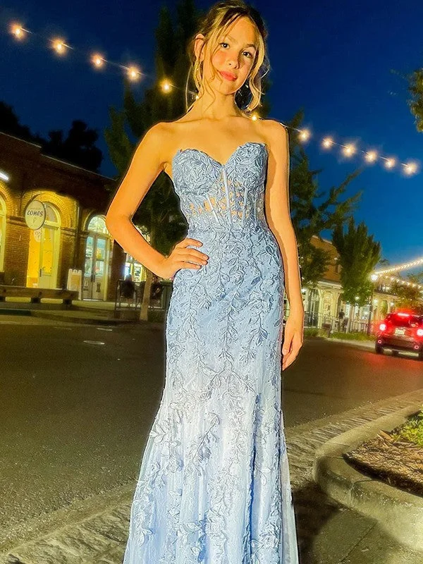 Women's Plus-Size Clothes Discover Now Sheath/Column Tulle Applique Sweetheart Sleeveless Sweep/Brush Train Dresses Women's Plus-Size Clothes Discover Now Sheath/Column Tulle Applique Sweetheart Sleeveless Sweep/Brush Train Dresses