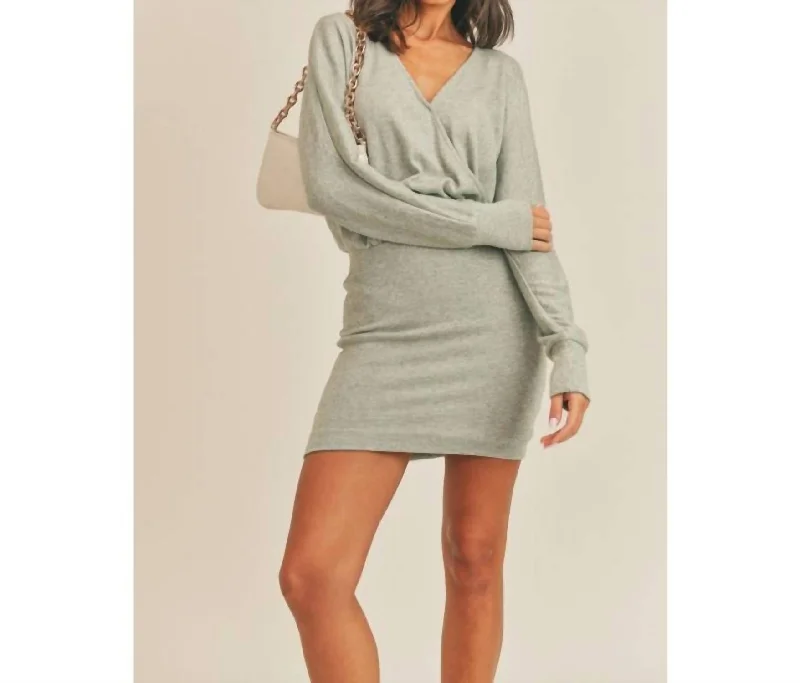 Women's Elegant Evening Attire Lightweight Fabric Brielle Mini Dress In Sage Sparkle Women's Elegant Evening Attire Lightweight Fabric Brielle Mini Dress In Sage Sparkle