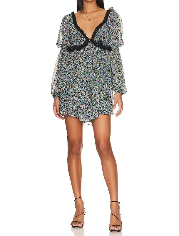 Women's Holiday Clothing Big Savings Pennie Mini Dress In Black