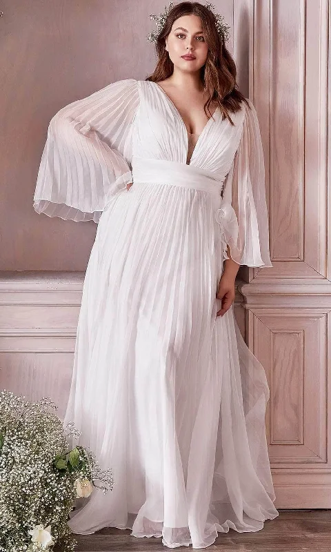 Women's High-Fashion Apparel Timeless Elegant Cinderella Divine Bridal - Deep V-Neck Pleated Bridal Gown CD242WC - 1 pc Off White In Size 22 Available Women's High-Fashion Apparel Timeless Elegant Cinderella Divine Bridal - Deep V-Neck Pleated Bridal Gown CD242WC - 1 pc Off White In Size 22 Available