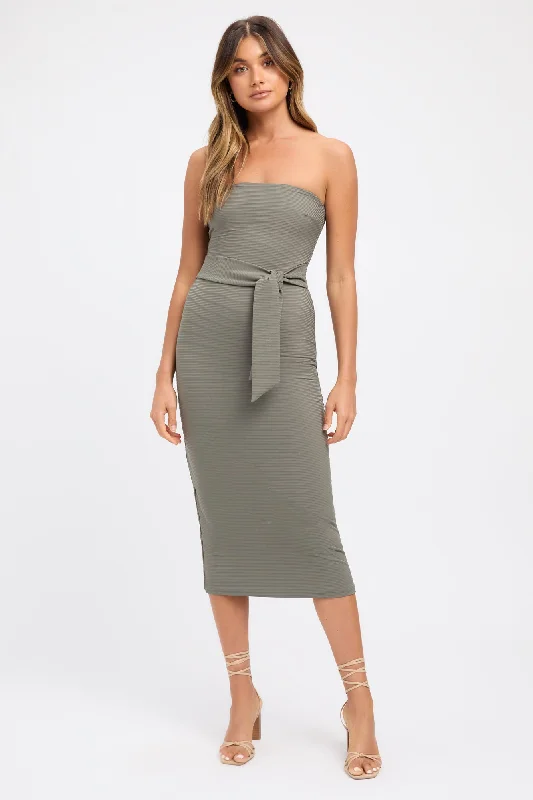 Women's Urban Clothing Vintage Retro Party Wear Ada Midi Dress