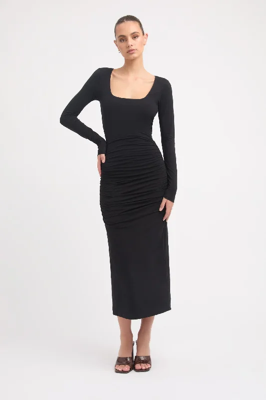 Women's Loungewear Clothes Luxury Fashion Daphne Midi Dress