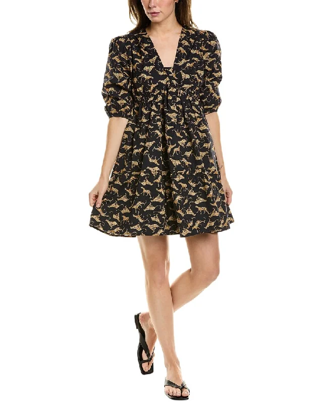 Women's Seasonal Attire Casual Elegance Leota Poplin Mini Dress