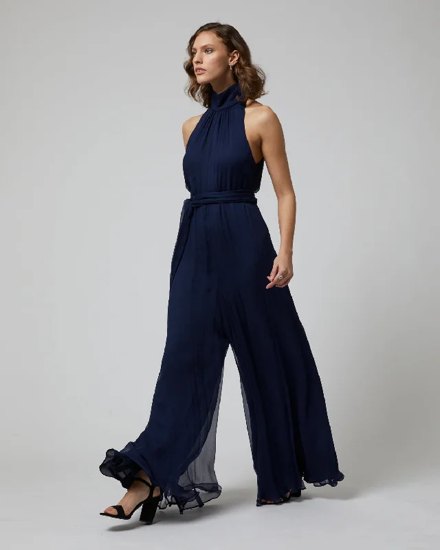 Women's Sporty Chic Clothes Hot Deals Crinkle Chiffon Palazzo Jumpsuit