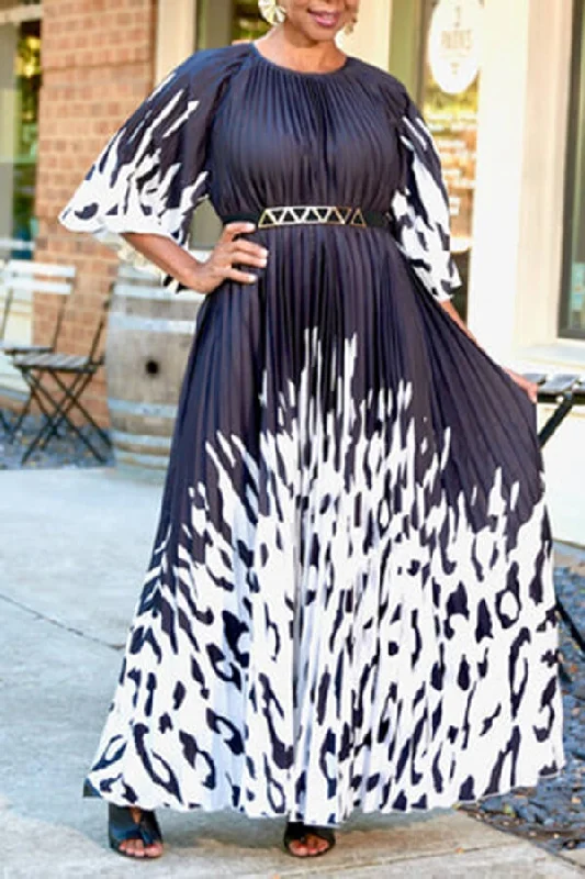 Stylish Outerwear Clothing For Women Wardrobe Upgrade Solid Color Elegant Belted Pleated Maxi Dress Stylish Outerwear Clothing For Women Wardrobe Upgrade Solid Color Elegant Belted Pleated Maxi Dress