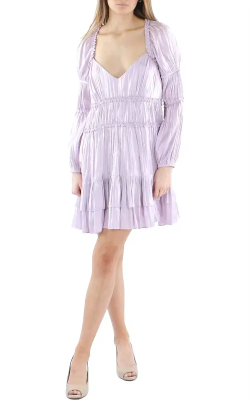 Women's Occasion Wear Apparel Spring Fashion Tammy Mini Dress In Pale Iris