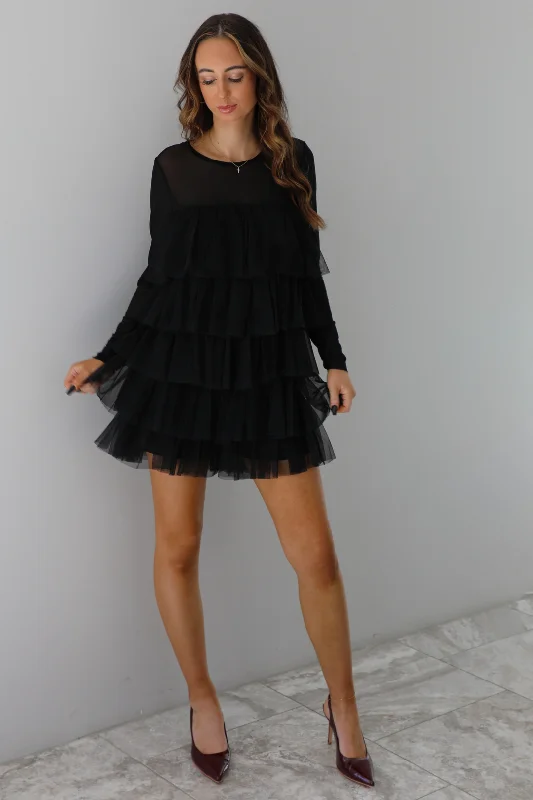 Sustainable Women's Clothes Summer Deals Drinking Champagne Romper: Black