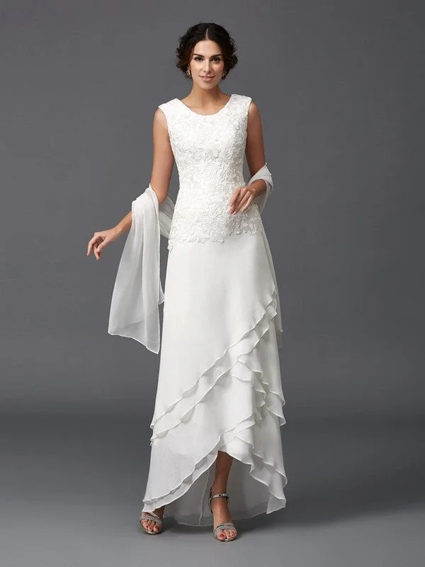 Women's Clothes For Outdoor Events Limited Stock, Big Sale A-Line/Princess Scoop Lace Sleeveless Long Chiffon Mother of the Bride Dresses Women's Clothes For Outdoor Events Limited Stock, Big Sale A-Line/Princess Scoop Lace Sleeveless Long Chiffon Mother of the Bride Dresses