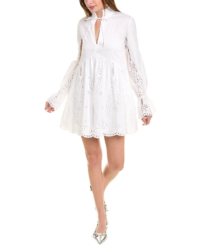 Women's Clothing For Work Special Offer The Kooples Eyelet Mini Dress