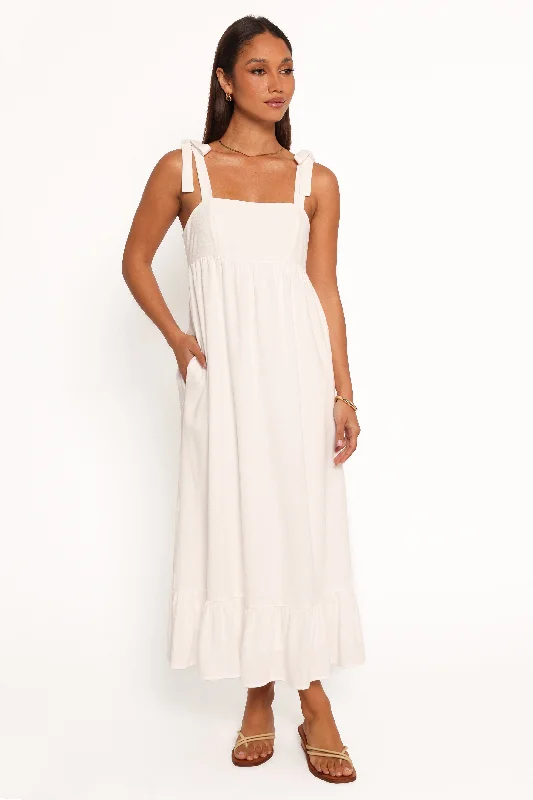 Timeless Women's Garments End-Of-Season Clearance Edison Midi Dress - White