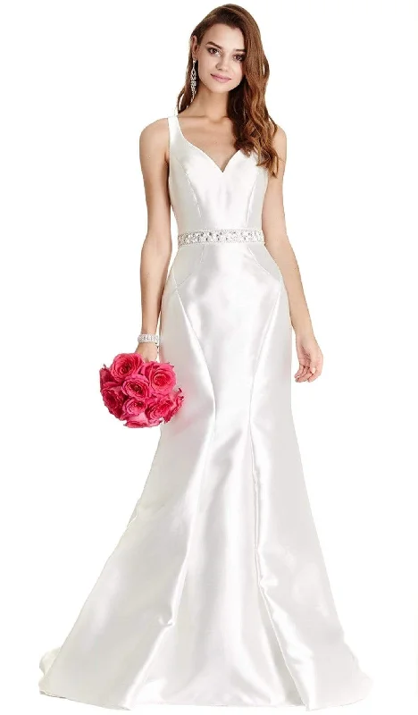 Affordable Women's Garments Limited Time Offers Trevi Collection - Embellished V-neck Affordable Prom Dress Affordable Women's Garments Limited Time Offers Trevi Collection - Embellished V-neck Affordable Prom Dress