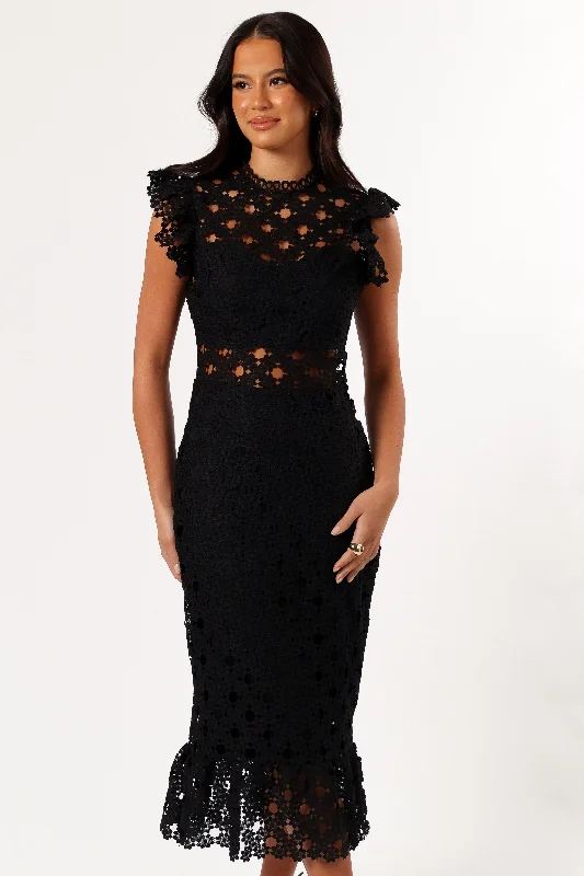 Women's Clothes And Apparel Sets Exclusive Sale Anderson Midi Dress - Black