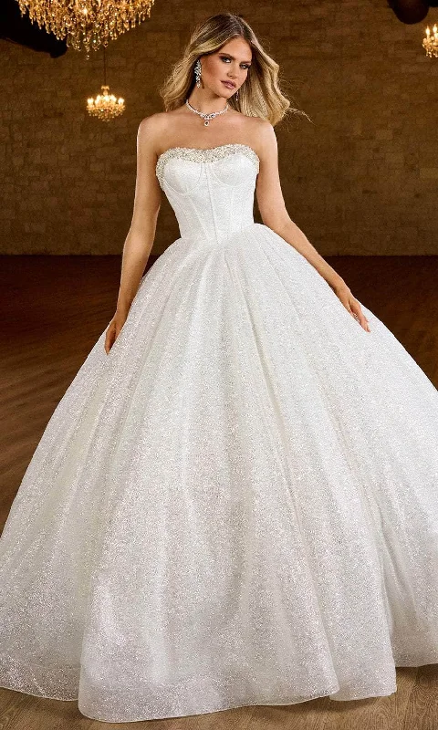 Stylish Women's Apparel Chic & Cozy Apparel Rachel Allan Bridal RB6149 - Glittered Strapless Bridal Ballgown Stylish Women's Apparel Chic & Cozy Apparel Rachel Allan Bridal RB6149 - Glittered Strapless Bridal Ballgown