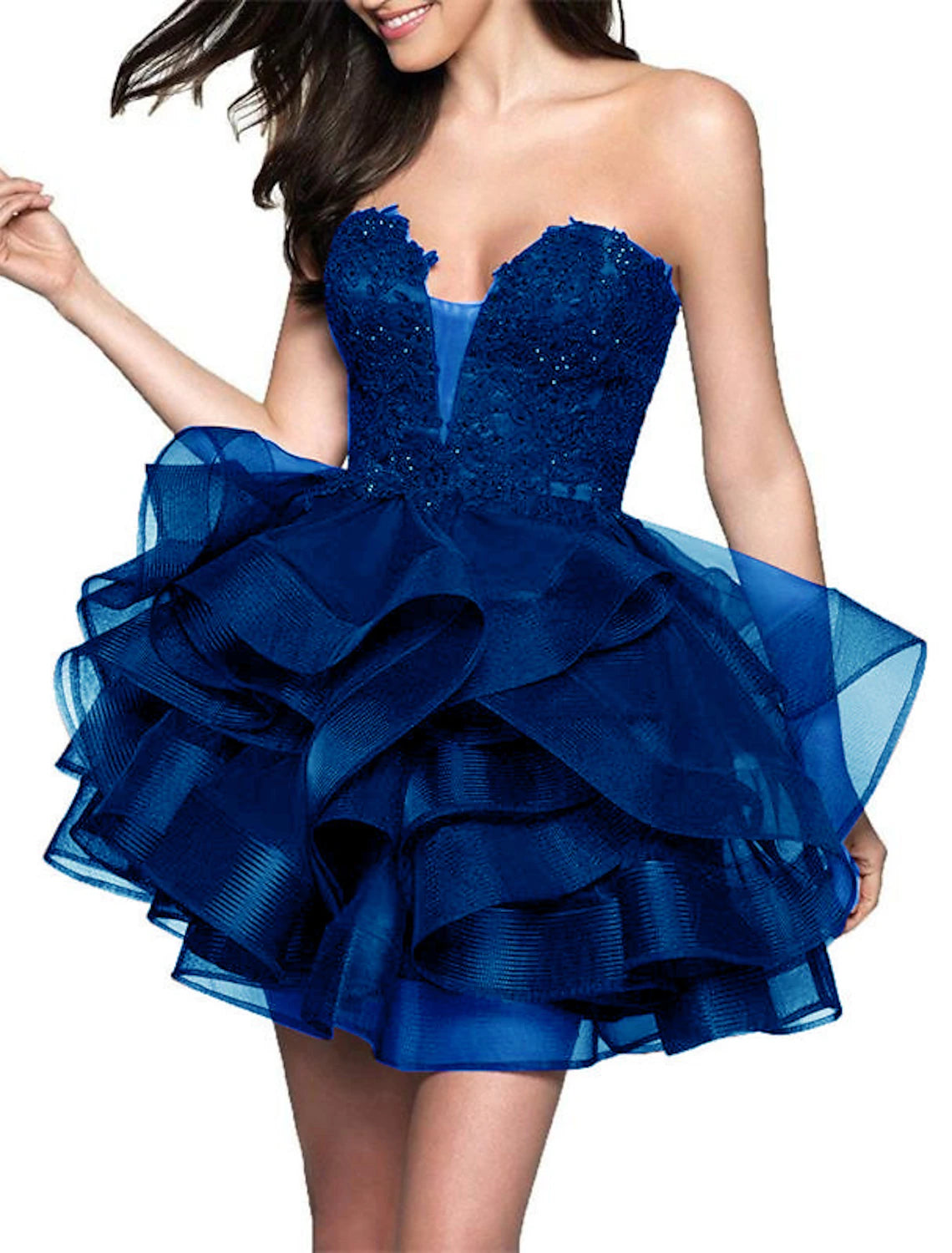 Women's Elegant Evening Outfit The Epitome Of Modern Women's Fashion A-Line Cocktail Dresses Minimalist Dress Homecoming Party Wear Short / Mini Sleeveless Strapless Satin with Appliques Tiered Women's Elegant Evening Outfit The Epitome Of Modern Women's Fashion A-Line Cocktail Dresses Minimalist Dress Homecoming Party Wear Short / Mini Sleeveless Strapless Satin with Appliques Tiered