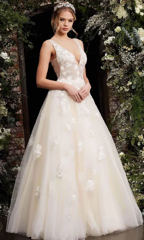 Women's Functional Apparel For Outdoor Activities Vintage Charm Jovani - 06286 Sheer Floral Applique Bodice Tulle Ballgown Women's Functional Apparel For Outdoor Activities Vintage Charm Jovani - 06286 Sheer Floral Applique Bodice Tulle Ballgown