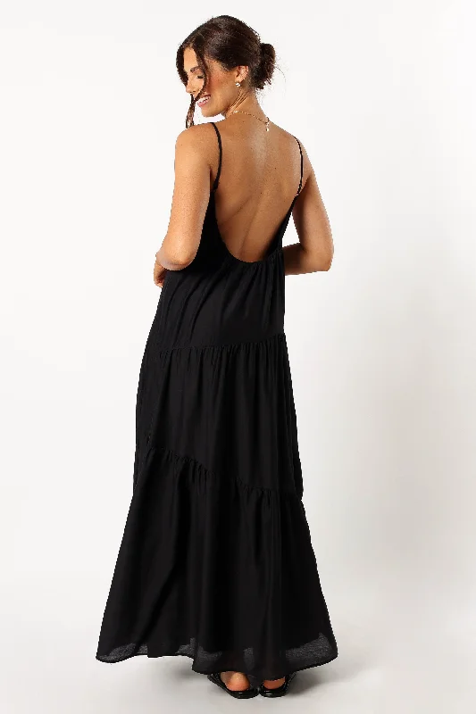 Women's Stylish Casual Garments Mega Sale Bennie Midi Dress - Black