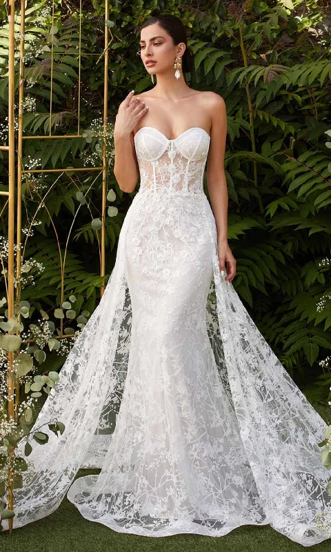 Affordable Luxury Women's Apparel Effortless Comfort Cinderella Divine - Strapless Floral Trumpet Bridal Gown CB046W - 1 pc Off White In Size 4 Available Affordable Luxury Women's Apparel Effortless Comfort Cinderella Divine - Strapless Floral Trumpet Bridal Gown CB046W - 1 pc Off White In Size 4 Available