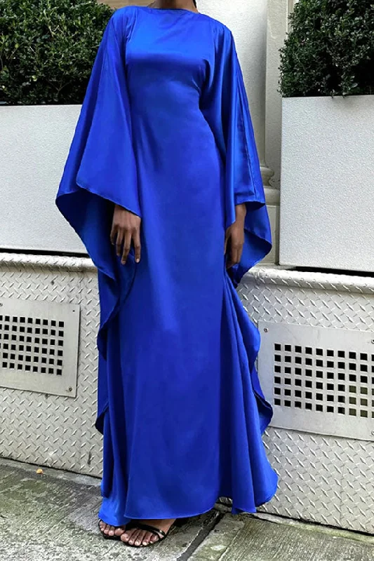 Casual Chic Clothing For Women The Good Stuff Solid Color Stunning Batwing Sleeve Flowy Maxi Dress Casual Chic Clothing For Women The Good Stuff Solid Color Stunning Batwing Sleeve Flowy Maxi Dress