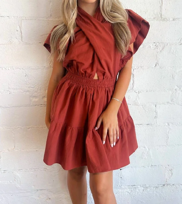 Timeless Women's Clothes Trend Setting Wardrobe Natalie Mini Dress In Red
