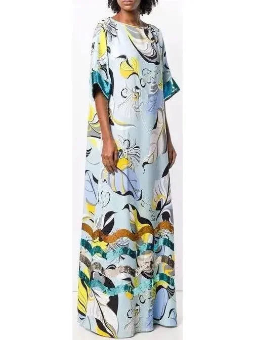 Women's Clothing Outfit Set Fresh Styles, Fresh Deals Printed Maxi Dress