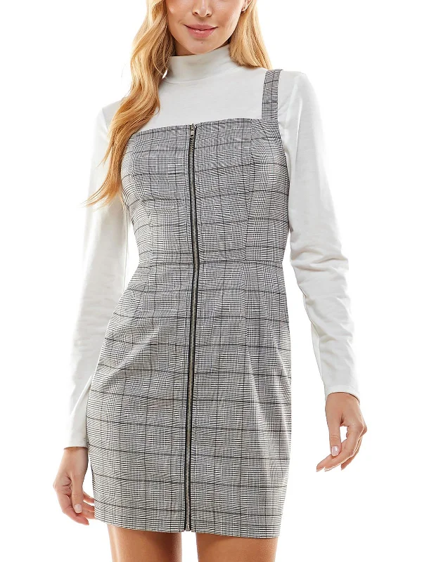 Stylish Women's Apparel Huge Savings On Parisian Styles Juniors Womens 2PC Plaid Mini Dress Stylish Women's Apparel Huge Savings On Parisian Styles Juniors Womens 2PC Plaid Mini Dress