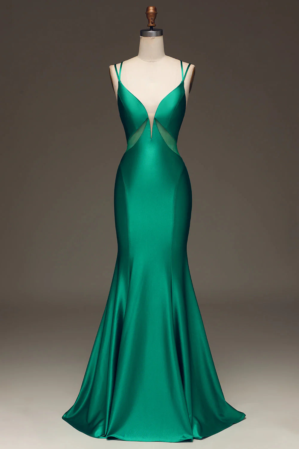 Women's Evening Clothes Limited Stock Amzcw Green Mermaid Spaghetti Straps Deep V-Neck Satin Long Prom Dress with Lace-up Back Women's Evening Clothes Limited Stock Amzcw Green Mermaid Spaghetti Straps Deep V-Neck Satin Long Prom Dress with Lace-up Back