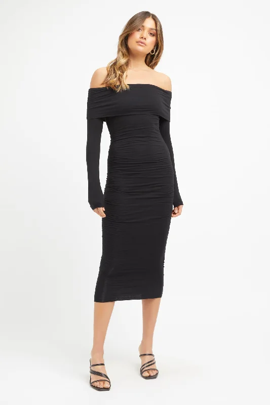 Stylish Outerwear Clothes For Women Effortless Grace Juliette Midi Dress
