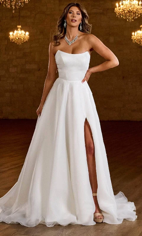 Women's Casual Outfit Pastel Styles Rachel Allan Bridal RB2190 - Strapless Embellished Wedding Gown Women's Casual Outfit Pastel Styles Rachel Allan Bridal RB2190 - Strapless Embellished Wedding Gown