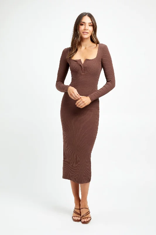 Women's Cozy Clothes Imeless Style Marianna Midi Dress