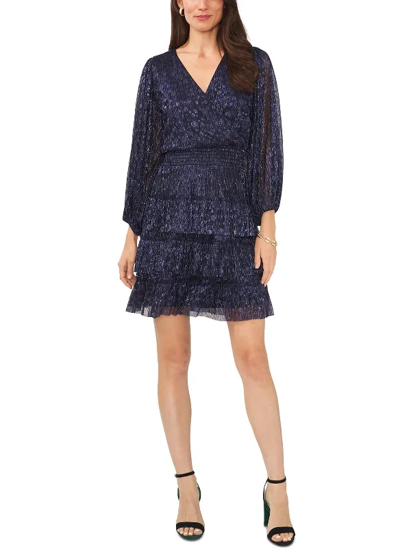 Women's Evening Apparel Spring Fling Sale Womens Polka Dot Smocked Mini Dress