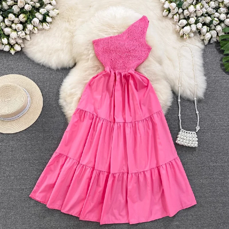 Women's Contemporary Clothing Graceful Drape sleeveless A-line dress seaside vacation long dress S4140 Women's Contemporary Clothing Graceful Drape sleeveless A-line dress seaside vacation long dress S4140