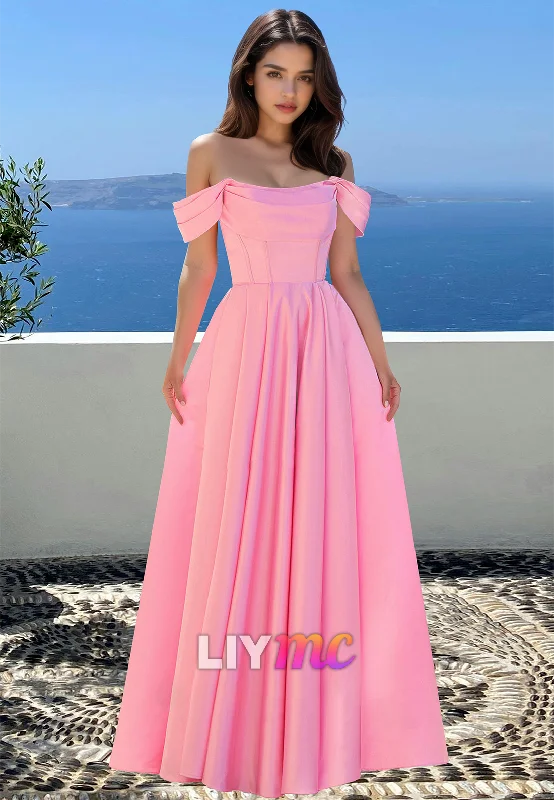 Women's Outfit For The Office Nordic Minimalist Home Look Off-Shoulder Sleeveless Pleated A-Line Prom Dress Women's Outfit For The Office Nordic Minimalist Home Look Off-Shoulder Sleeveless Pleated A-Line Prom Dress