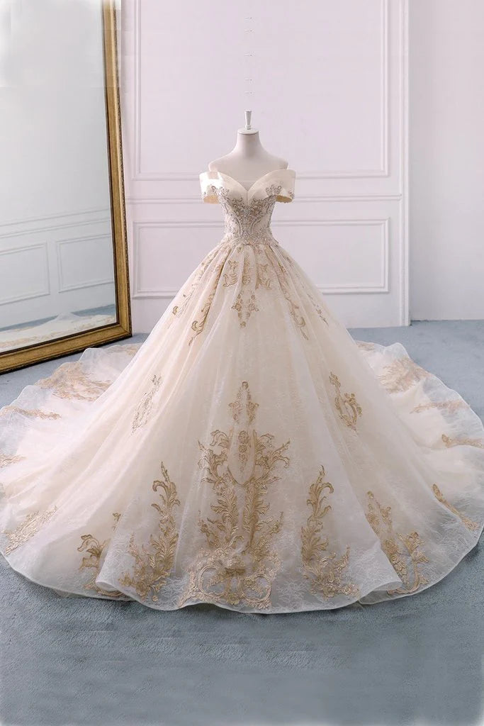 Women's Relaxed Outfit Unbeatable Prices Off the Shoulder Ball Gown Sweetheart Wedding Dress Long Appliques Bridal Dress Women's Relaxed Outfit Unbeatable Prices Off the Shoulder Ball Gown Sweetheart Wedding Dress Long Appliques Bridal Dress