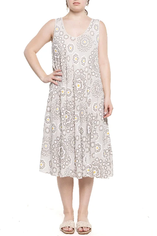 Women's Work Outfit Big Discounts FLORAL MEDALLION PRINT DRESS