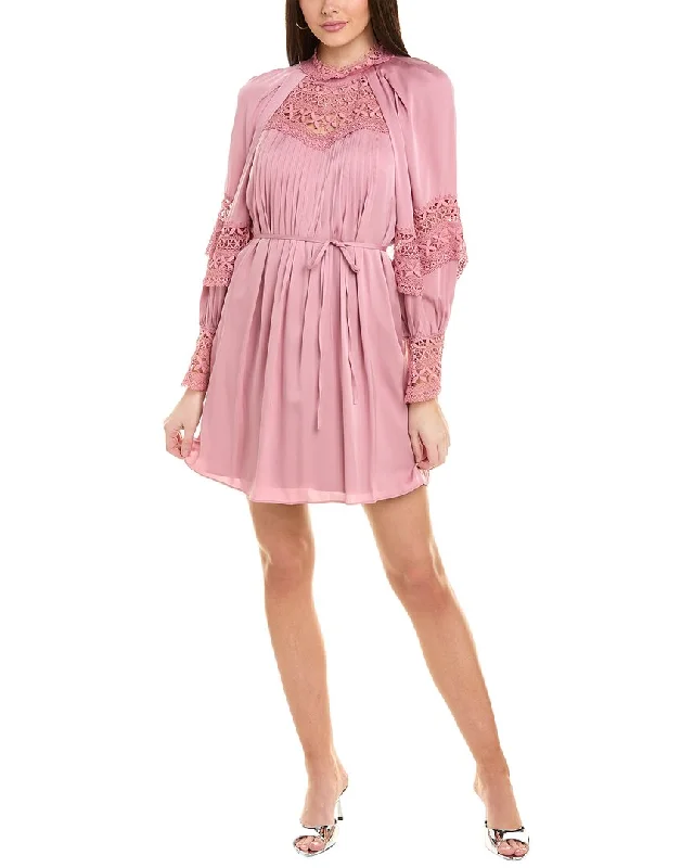 Women's Outerwear Attire Everyday Glamour Ungaro Joy Silk-Blend Mini Dress
