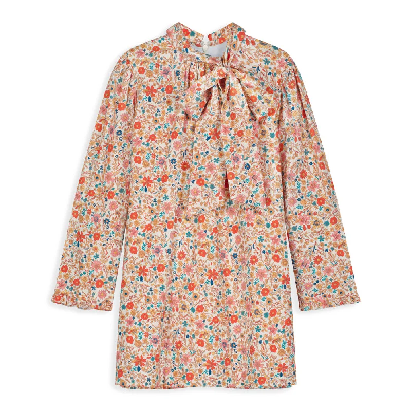 Women's Trendy Attire Contemporary Chic Long Sleeve Gilly Dress -- La Vergne Floral