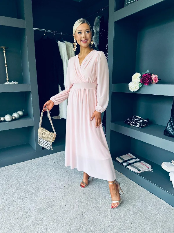 Women's Active Outfit For Fitness Limited Time Deal Maeve Banded Midi Dress Pwr Pink Women's Active Outfit For Fitness Limited Time Deal Maeve Banded Midi Dress Pwr Pink