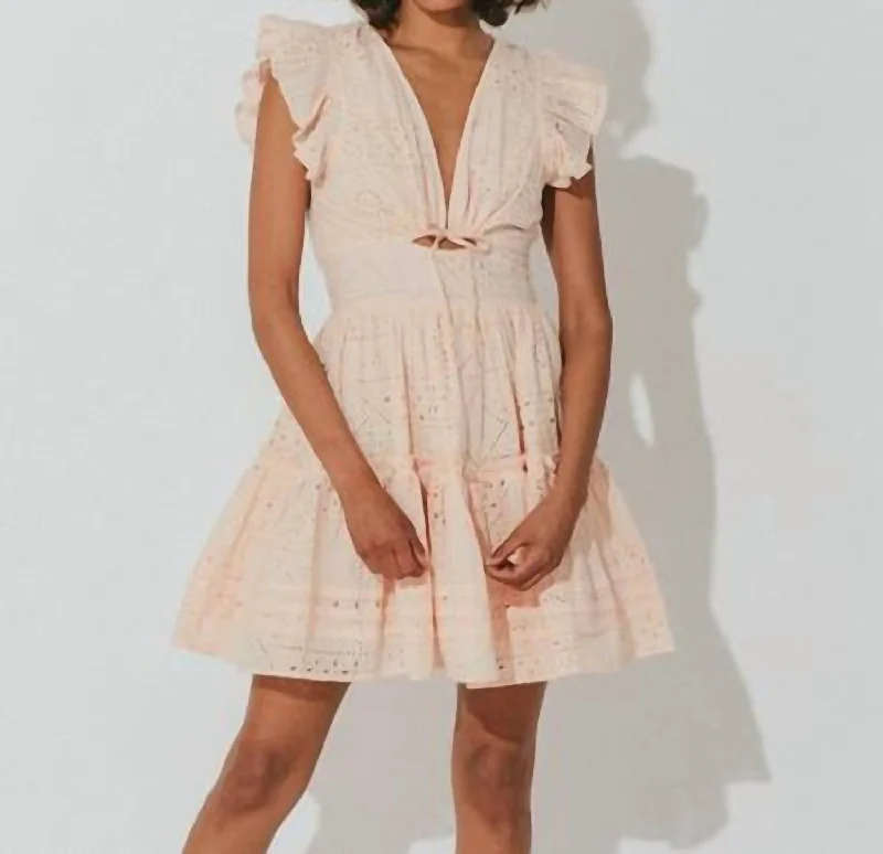 Women's Clothing With Trendy Designs Elevate Your Wardrobe Ellie Mini Dress In Shell Women's Clothing With Trendy Designs Elevate Your Wardrobe Ellie Mini Dress In Shell