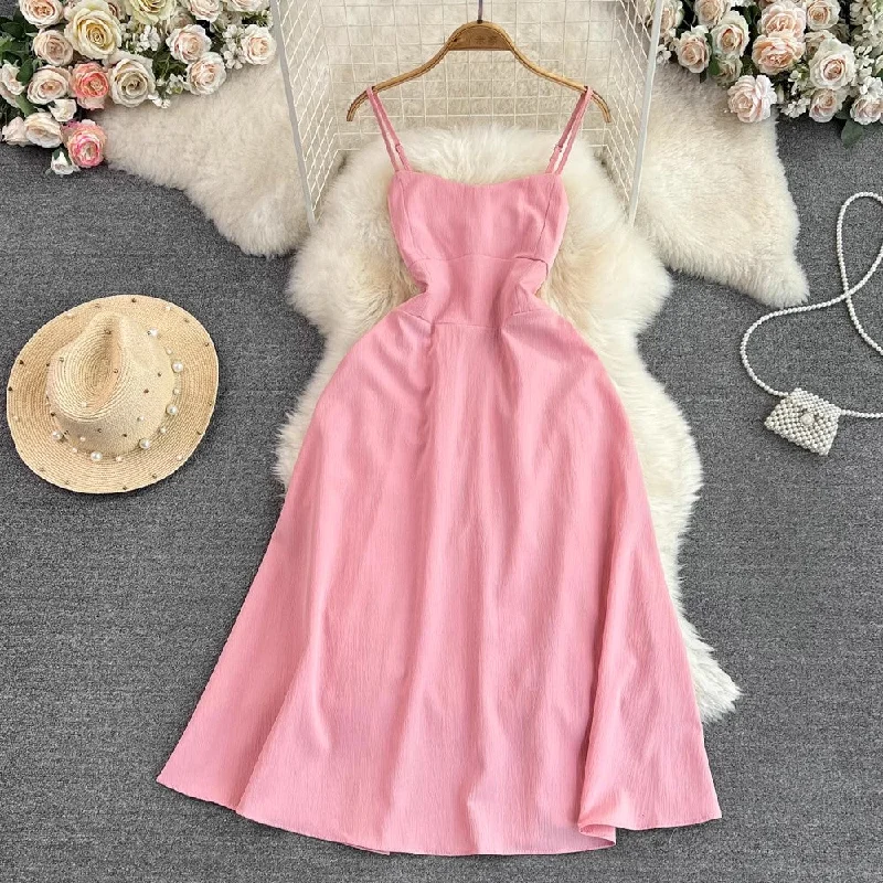 Timeless Women's Outfit Feminine Soft - Hued Styles sleeveless mid-length A-line dress S4036 Timeless Women's Outfit Feminine Soft - Hued Styles sleeveless mid-length A-line dress S4036