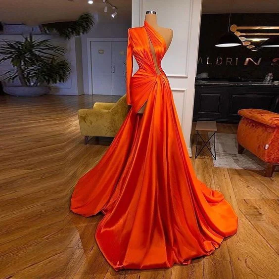 Women's Night-Out Outfit Season Appropriate Women's Collection prom dresses 2023 side slit keyhole satin floor length evening dress gowns S1691 Women's Night-Out Outfit Season Appropriate Women's Collection prom dresses 2023 side slit keyhole satin floor length evening dress gowns S1691
